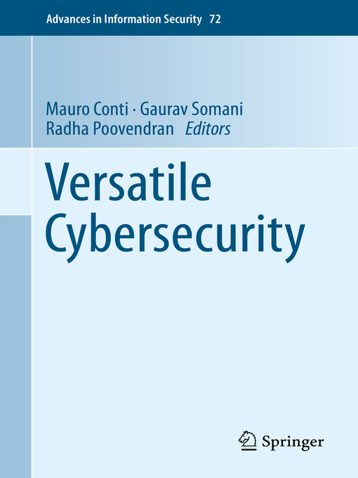 Title details for Versatile Cybersecurity by Mauro Conti - Wait list